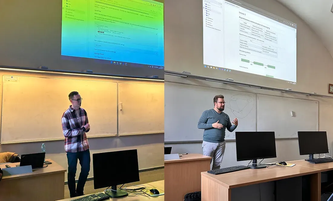 Spotflow engineers teaching at Charles University