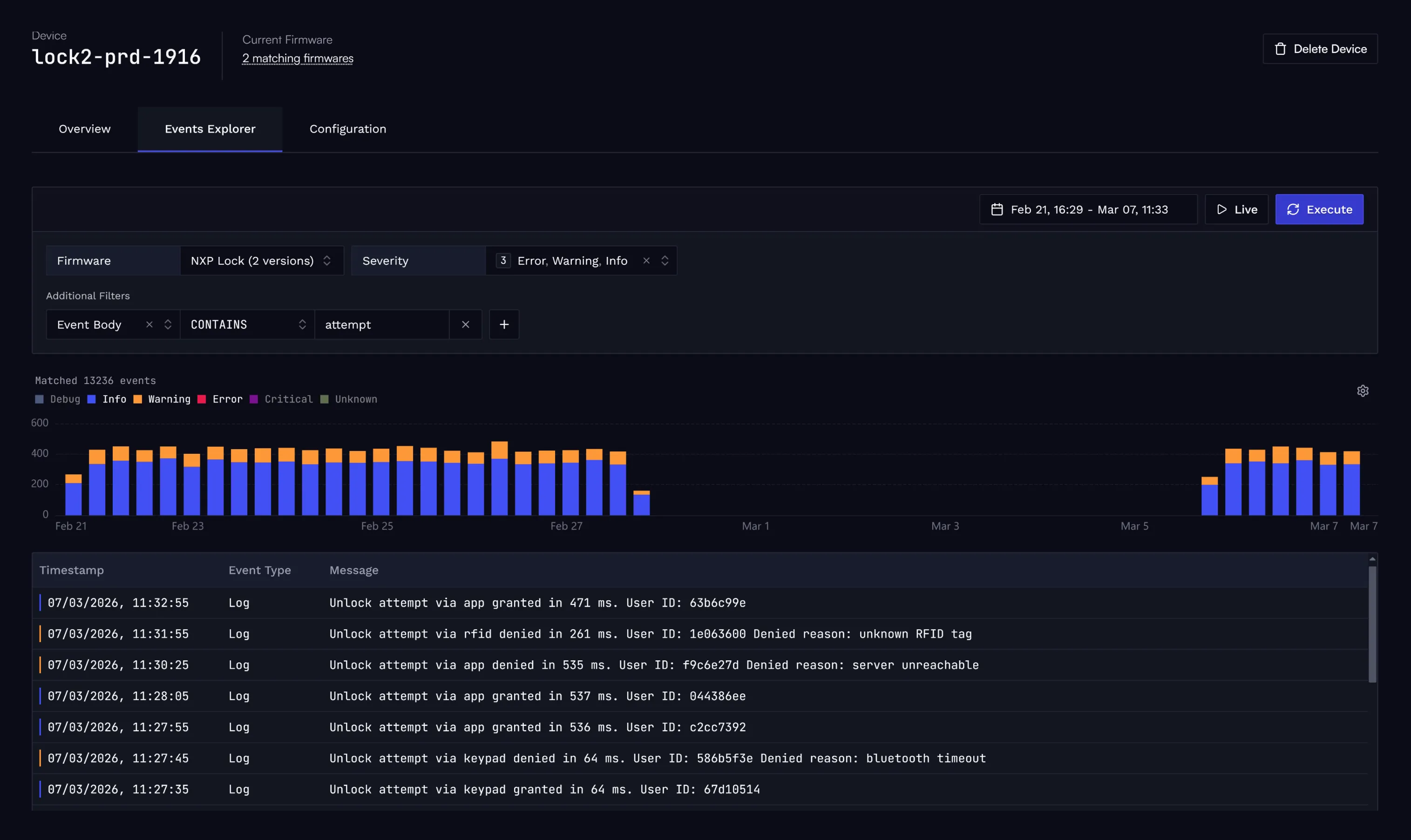 Log Querying screenshot