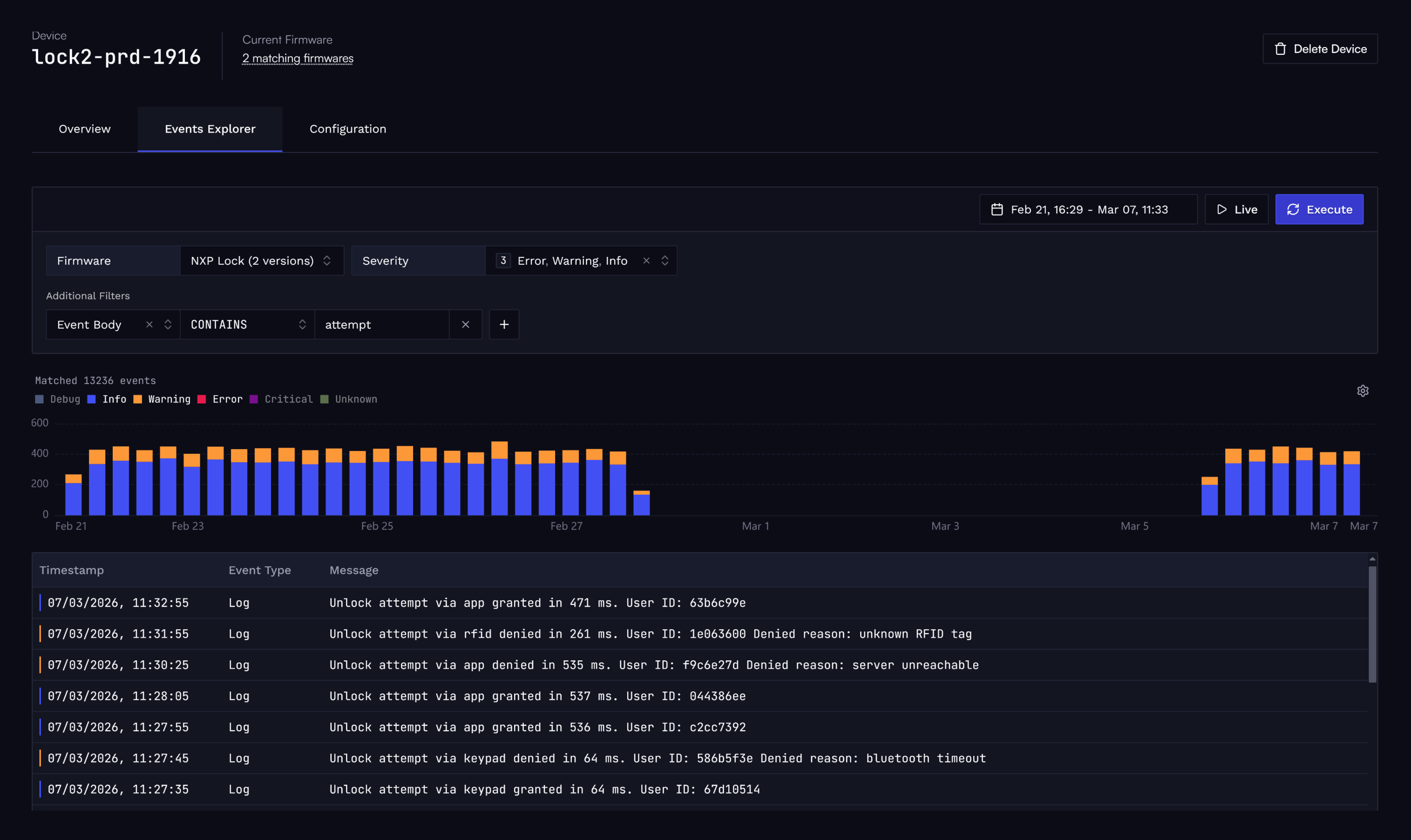 Log Querying screenshot
